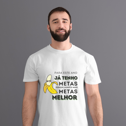 T-shirt Masculina - Metas